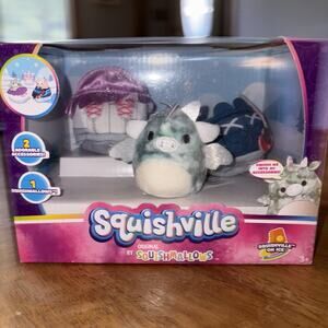 Squishmallows Squishville On Ice 2" Playset Hockey Ice Skating NEW